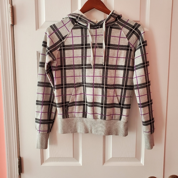 plaid pullover hoodie